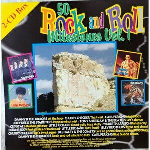 50 Rock And Roll Milestones 2-CD Box Vol. 1 "At the Hop" "The Twist" 37318cd